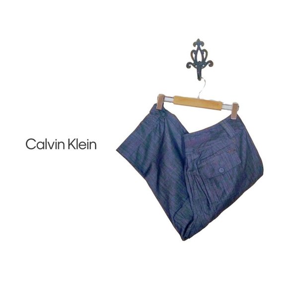 Calvin Klein Light Denim Capris Plus Size - Picture 1 of 3